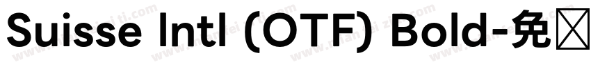 Suisse lntl (OTF) Bold字体转换